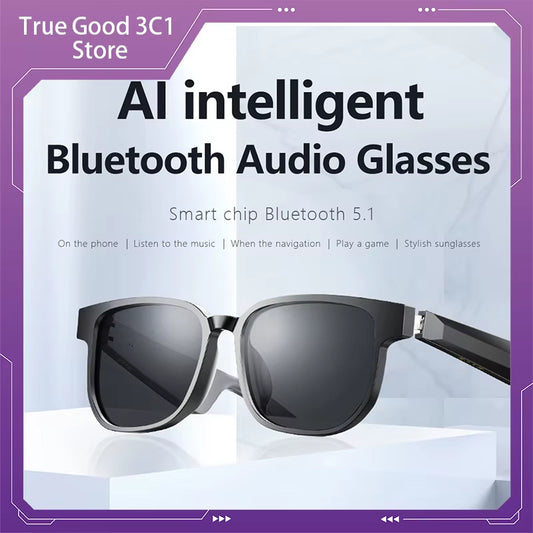 Gs09 Smart Glasses Sunglasses anti Blue Light Bluetooth Earphones Ai Audio Glasses Call Music Driving Fashion Clear Gifts